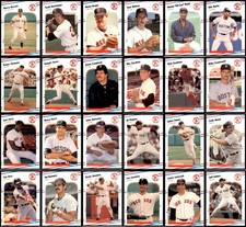 1988 Fleer GLOSSY Boston Red Sox Complete Team Set - Roger Clemens