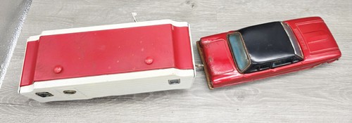 Vintage Bandai 1961 Ford Falcon Cragstan Camper Tin Friction Car House READ - Picture 22 of 24