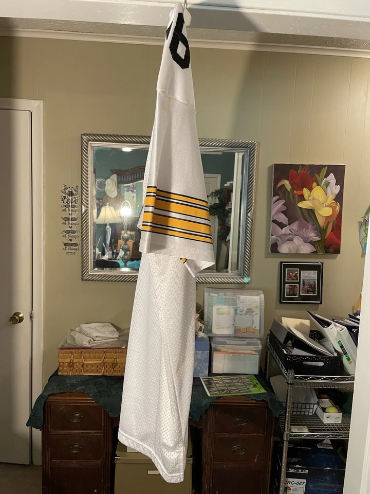 Camiseta Jerome Bettis 2005 Steelers Mitchell & Ness Throwbacks autêntica - Imagem 3 de 4