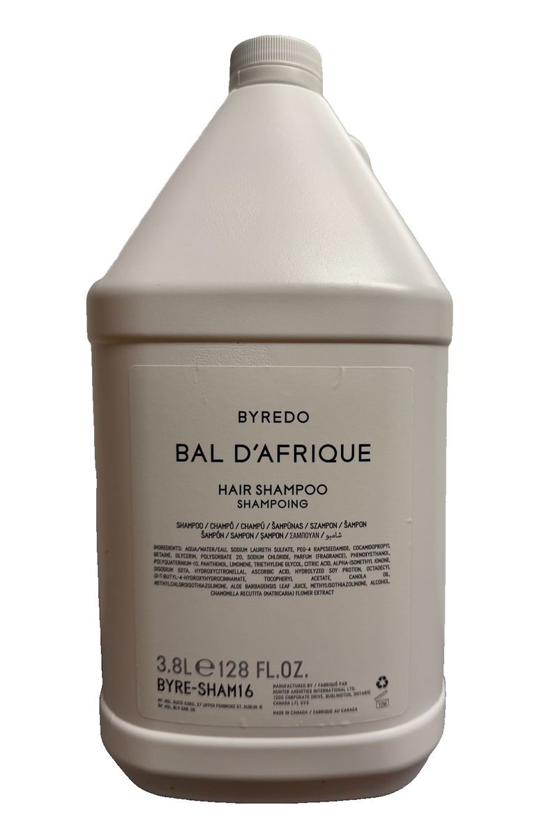 BYREDO BAL D'Afrique SHAMPOO Gallon Refill Bulk Wholesale 3.8L