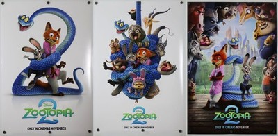 Zootopia 2 - original DS movie poster D/S 27x40 2025 INTL SET of 3