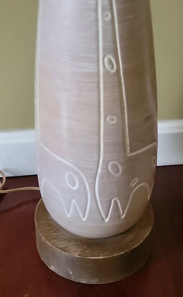 LÁMPARA DE MESA CERÁMICA JIRAFA MCM RAYMOR VINTAGE 39"  Foto 4 de 4
