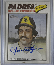 ROLLIE FINGERS AUTO 🔥2025 Topps Heritage REAL ONE Autograph Padres HOF Clean 