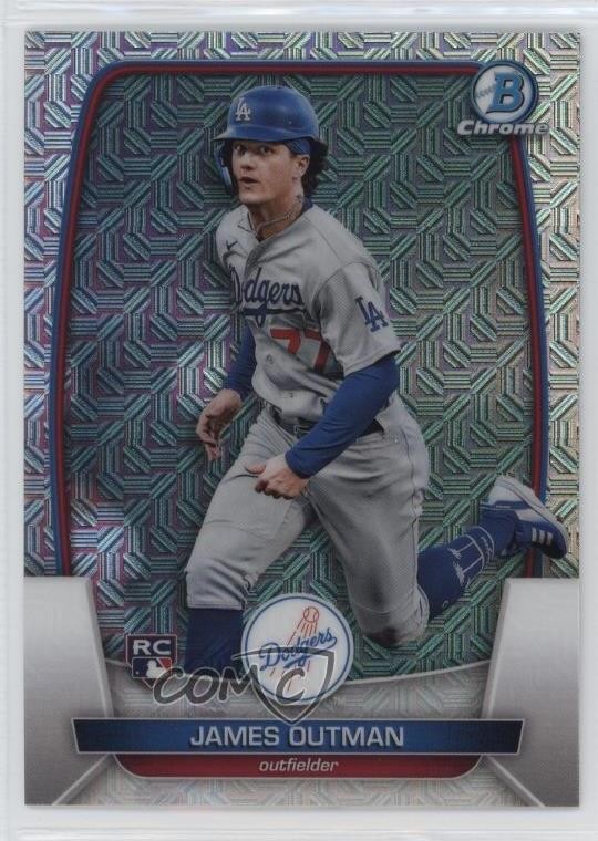 2023 Bowman Mega Box Chrome Mojo Refractor James Outman #13 1r05