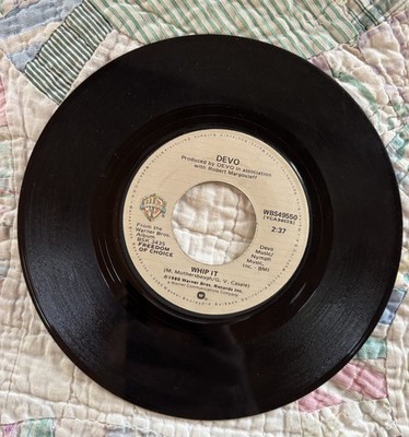 1980 DEVO 45 - WHIP IT & TURN AROUND ~ Warner Bros. Records WBS49550
