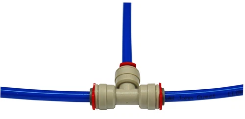 John Guest T-Connector, Pipe 1/4"