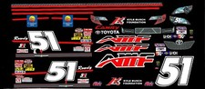  51 "ROWDY" Kyle Busch AMF 2013 Toyota 1/64th HO Scale Slot Car Decals