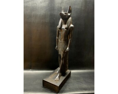 Large Egyptian God Anubis Jackal God of Afterlife & Mummification Standing