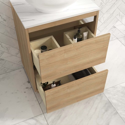 Royal Bathroom Vanity Cabinet Storage Unit Oak 600/800mm Countertop Basin Sink - Picture 47 of 115
