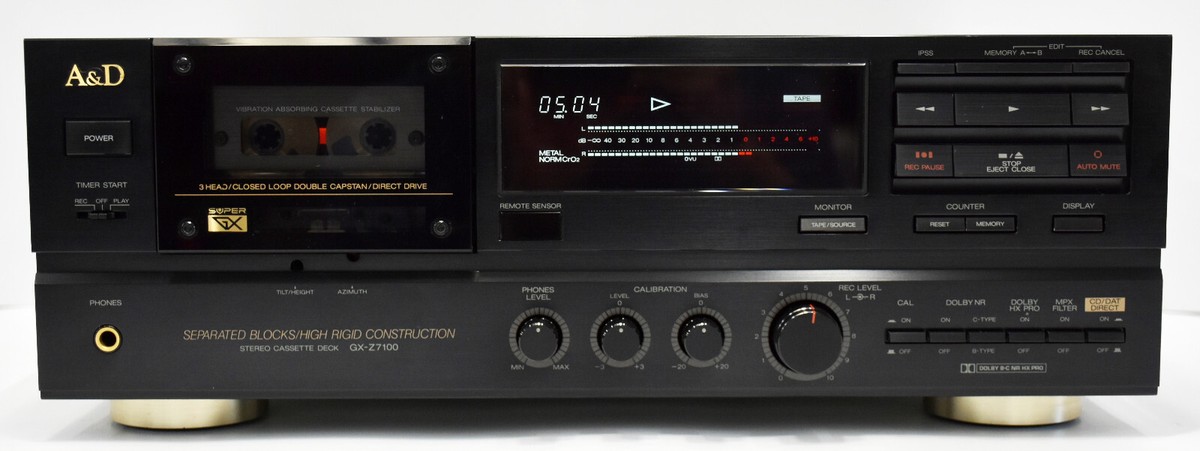 A&D ステレオカセットデッキ GX-Z7100EV アカイAKAI A&D ステレオカセットデッキ GX-Z7100EV アカイ AKAI