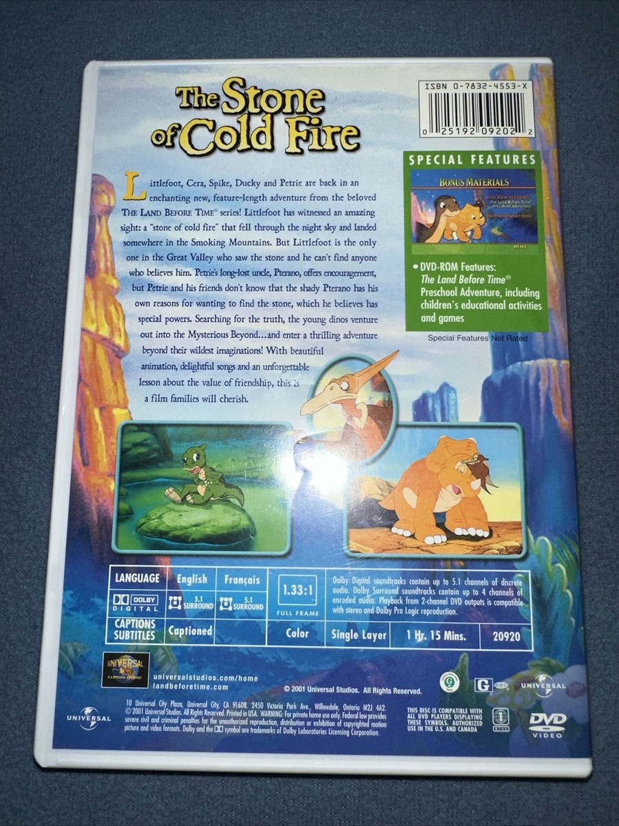 The Land Before Time VII: The Stone of Cold Fire (DVD, 2000