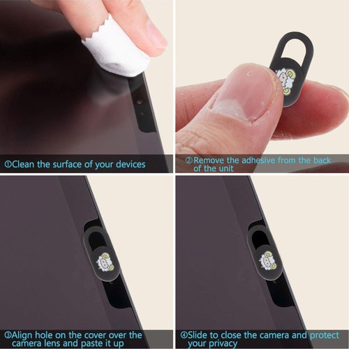12 PCS Privacy Cover Laptop Slide Webcam for Computer - Afbeelding 8 van 12