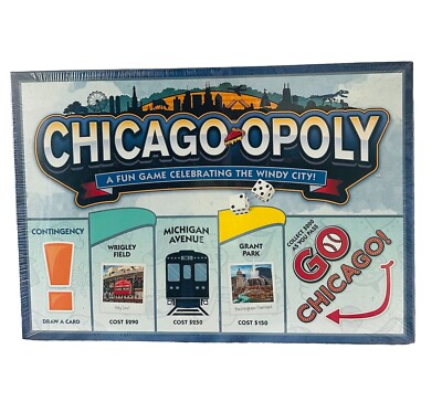 NEW Chicago Monopoly - Chicago-Opoly: A Fun Game Celebrating The Windy City