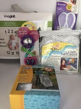 Baby Gift Lot Milestone Blanket Rattle Stroller Netting Cabinet Lock And More 