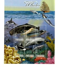 Grenadines 2002  - Whales  - Sheet of six  - MNH