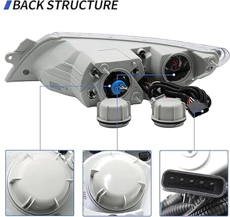 Par de faros Fit International 4100 4200 4300 4400 8500 8600 conjunto de faros Foto 3 de 4