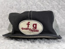 Vtg K Products USA MADE Ferndale Grain Quality Feeds Farm Snapback Trucker Hat