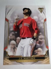 2019 Topps Triple Threads Jumbo 5x7 J.D. Martinez Red Sox 84 /49