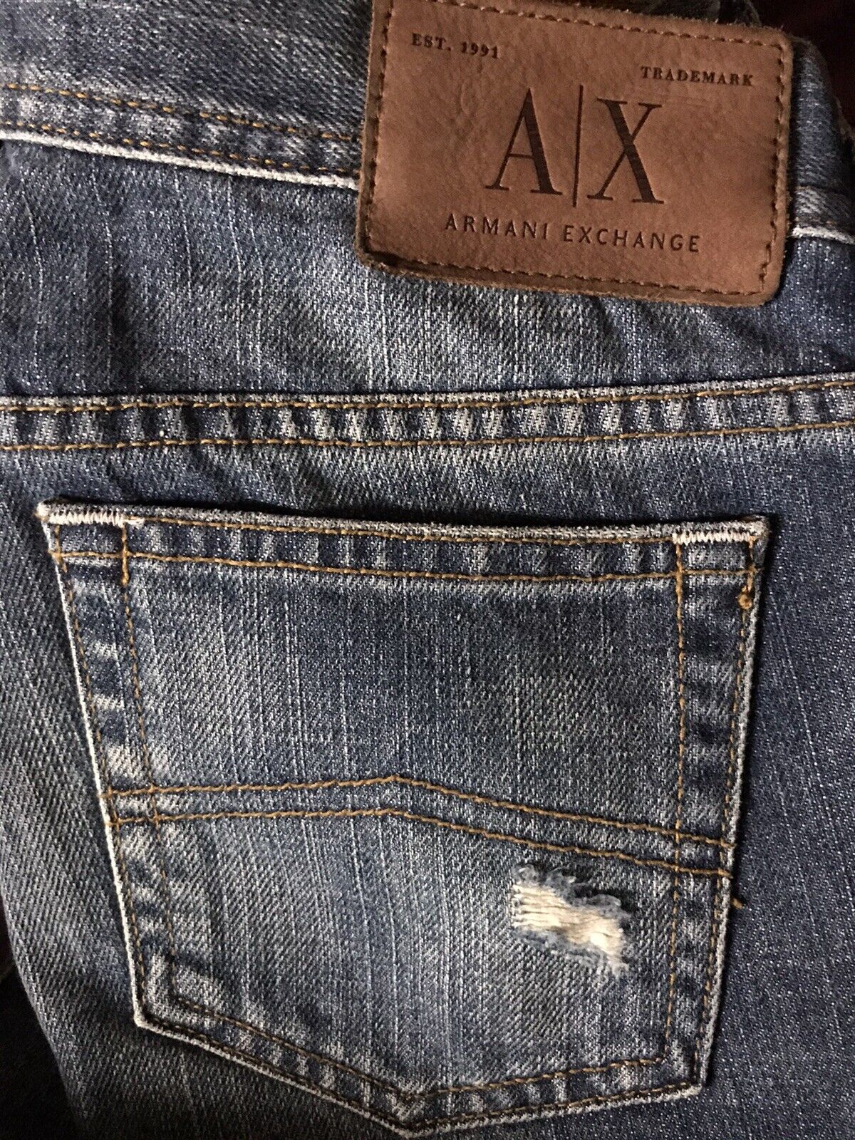 uld kig ind provokere A/X Armani Exchange Jeans Made in USA 100% Cotton 4 X 32 -Cheapchicplus |  eBay