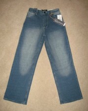 WF1 Wear First Brand Terry Denim comfy Jeans pants boys - reg. 48 NWT Size 18