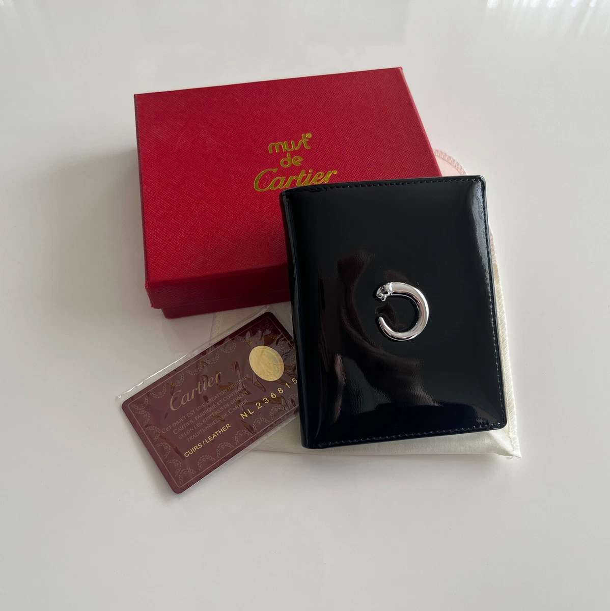 Cartier top wallet black