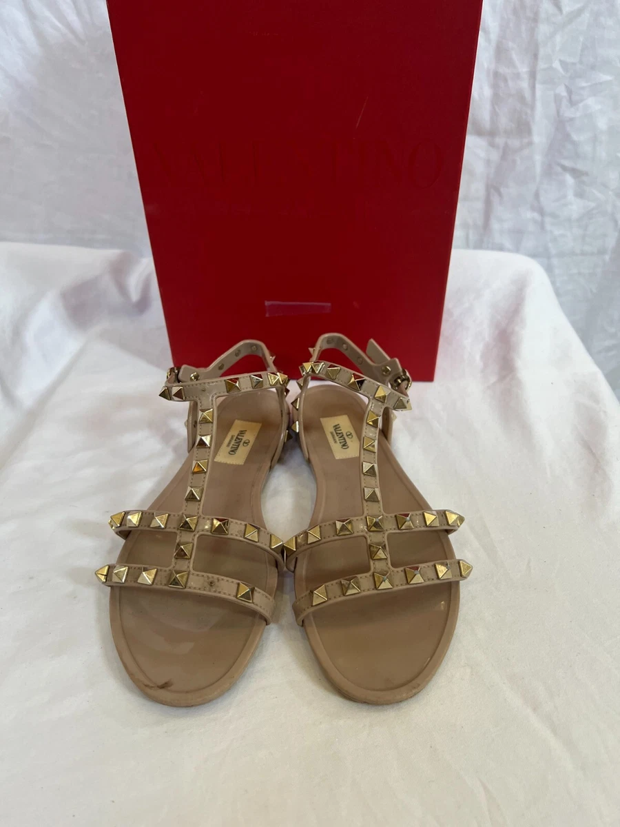 Valentino Garavani Silver Rockstud Slides