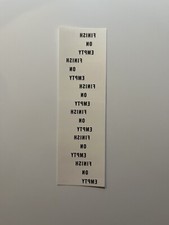 Nike Cross Country temporary tattoo Finish On Empty NXR NXN Regionals running