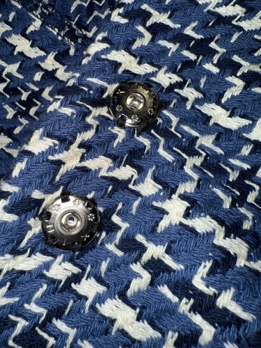 Les Nguyen veste vintage en coton tissé bleu made in France taille 40/42 - Imagen 10 de 11