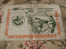 NVA Ehrengeschenk Tuch Wintereinsatz Unteroffiziersschule Braunkohle