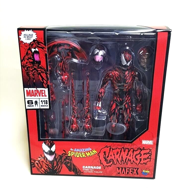 MAFEX No.118 Carnage (Comic Ver.) Reissue Medicom Toy Action MAFEX No.118 Carnage (Comic Ver.) Reissue Medicom Toy Action