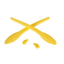 Walleva Yellow Replacement Earsocks Nosepieces For Oakley Flak 2.0/Flak 2.0 XL