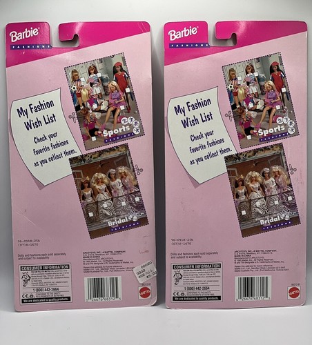 Barbie Sports Fashions 1995 vintage - Lote de 2 - ¡Nueva! Nuevo en paquete - Imagen 2 de 3