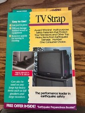 Quake Hold 4065 Black Quake Hold  TV Strap Black