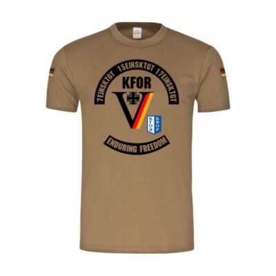 T-Shirt KFOR Veteran Eduring Freedom 7EinsKtg 15EinsKtg 17EinKtg #42335