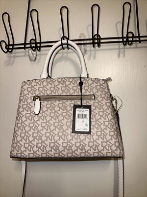DKNY Paige Medium Signature Logo Satchel with scarf