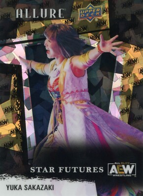 UPPER DECK 2022 AEW ALLURE YUKA SAKAZAKI #146 209/299 STAR FUTURES AEW LOGO