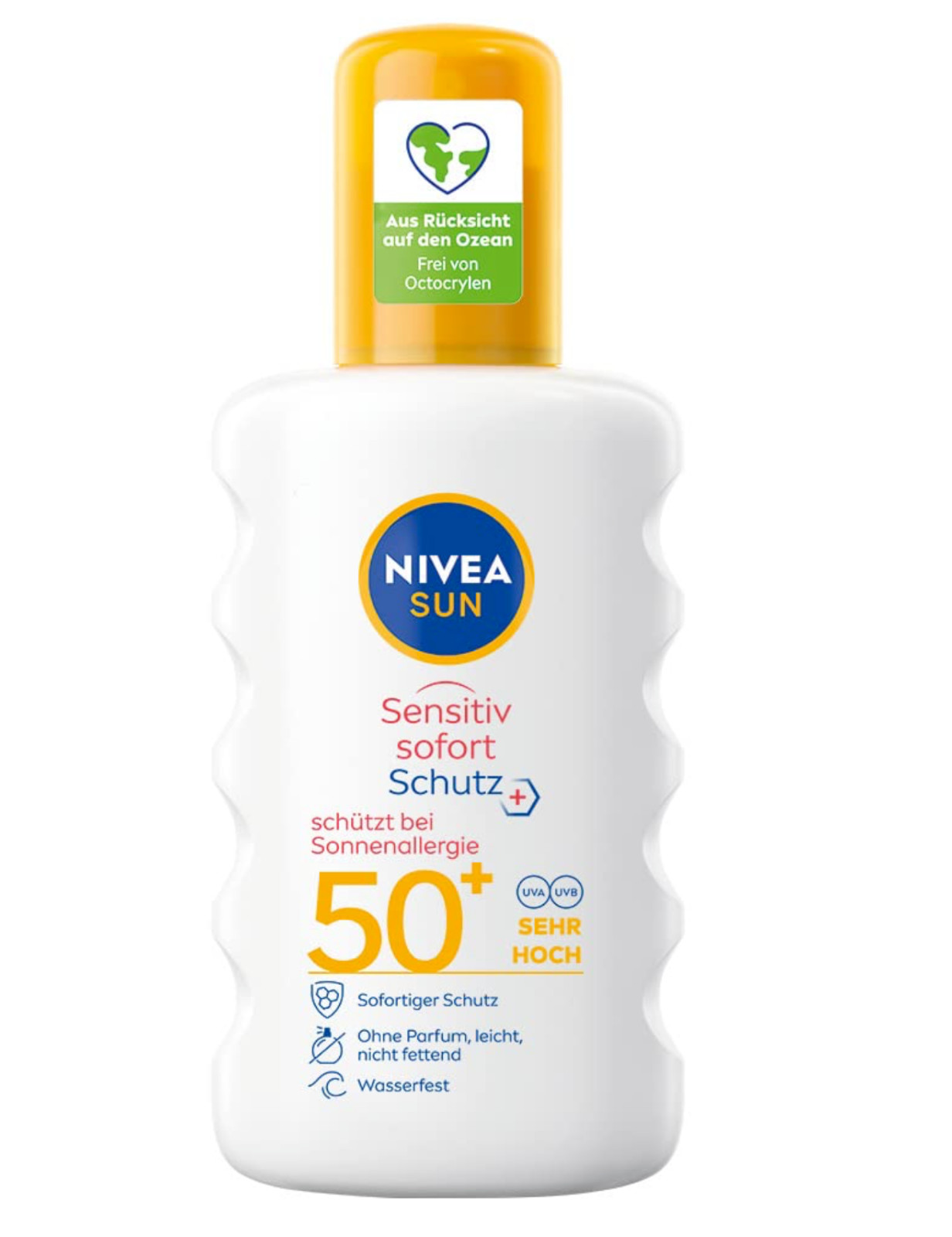 Nivea Sun Sensitiv Sofort-Schutz Sonnenallergie Sonnencreme Spray LSF 50 200ml