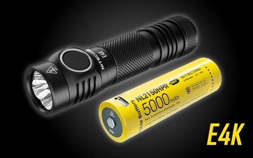 Nitecore® E4K 4400 Lumens EDC Flashlight with 5000mAh USB-C