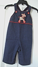 Vintage Healthtex Infant Denim Overalls Appliqued Horse Size 6 Months