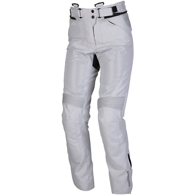 Damen Motorrad Hose 46 - Modeka Veo Air Lady luftig mit Protektoren - hellgrau