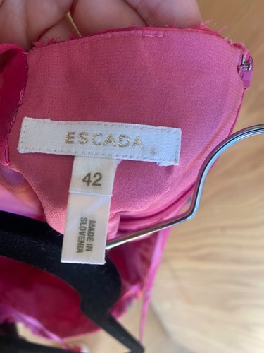 ESCADA abito vintage prendisole stampa floreale taglia 42 - Foto 6 di 6