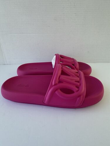 Michael Kors Women's Slide Sandals Size 10 Cerise Casual Summer - Picture 4 of 10