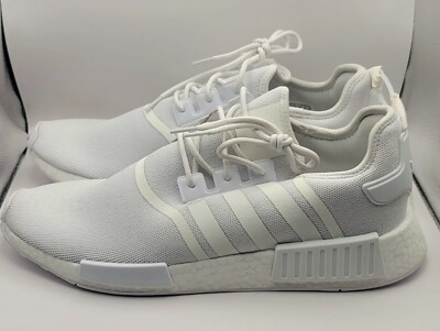 NWOB Adidas Mens Shoes White US 14 GZ9259 NMD R1 Running 