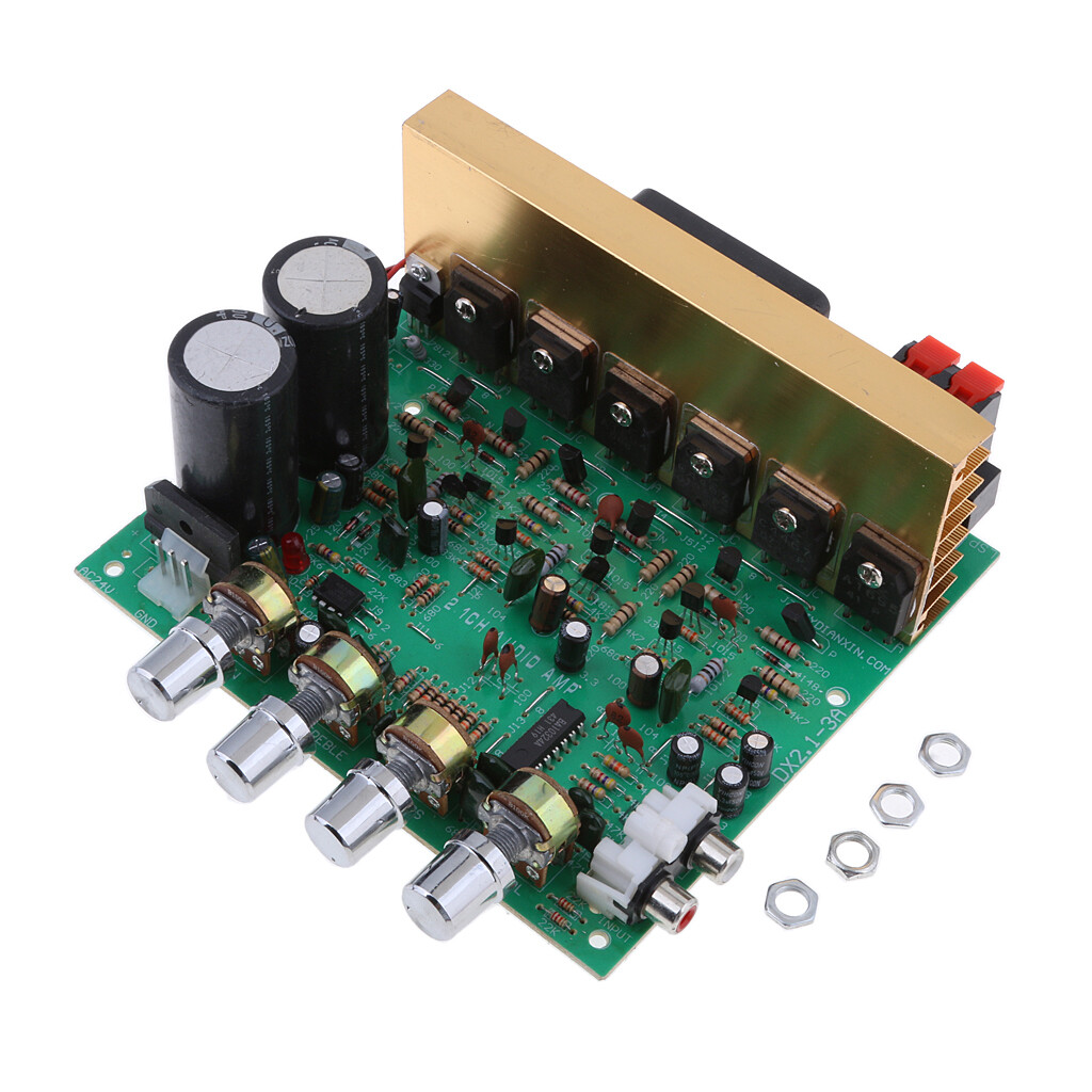 Auto Audio Verstärker Platine - Stereo AMP Modul 12V/24V | Mit Digitalanzeige & Fernbedienung