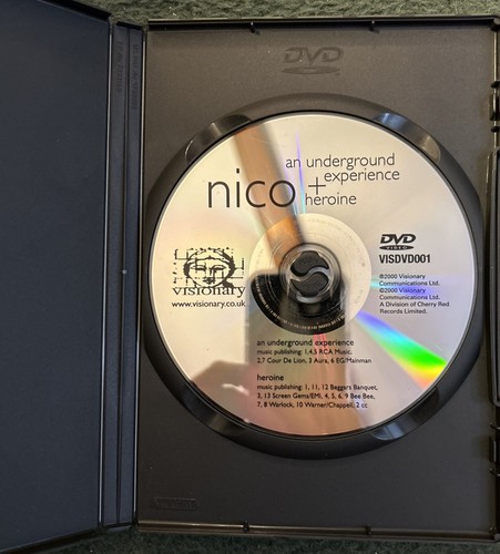 Nico - an underground experience + heroine (DVD) Rare 80's subculture - Foto 3 di 3