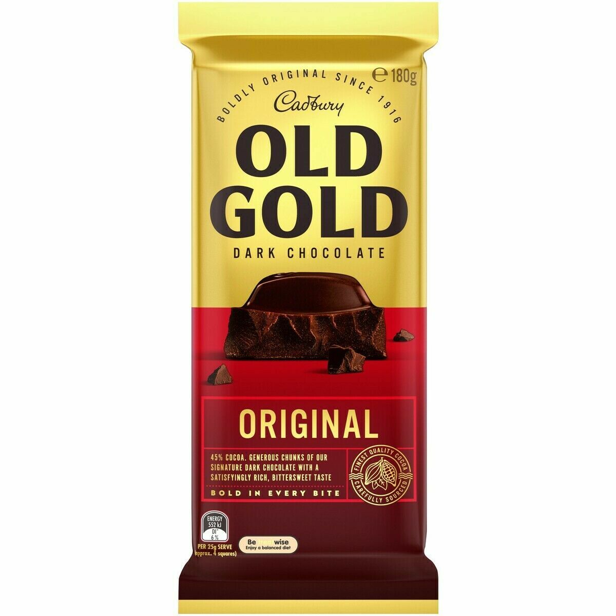 Cadbury Old Gold Dark Chocolate Original 180g Chocolate Block | eBay