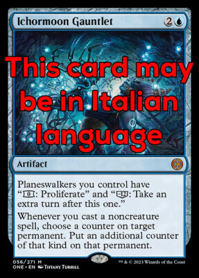 MTG ICHORMOON GAUNTLET FOIL EXC - SELENICORE HANDSCHUH 56 - ONE - MAGIC
