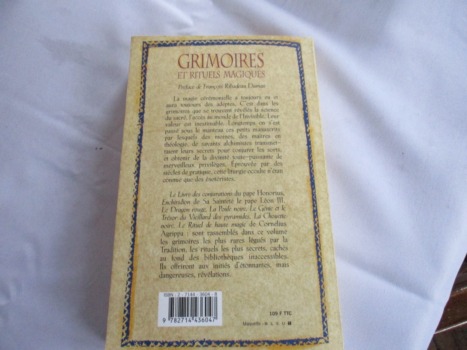 livre "grimoires et rituels magiques" BELFOND 1998 ESOTERISME | eBay
