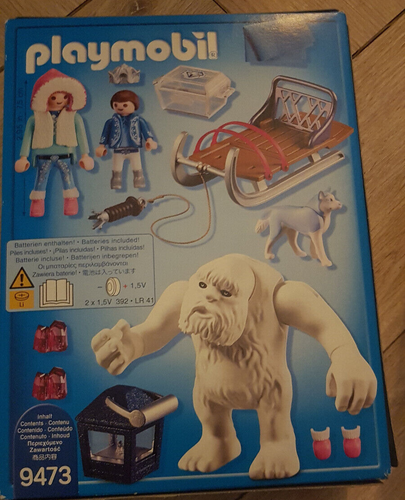 PLAYMOBIL 9473 Magic Schneetroll mit Schlitten Yeti mit LED-Laterne komplett+OVP - Bild 7 von 7