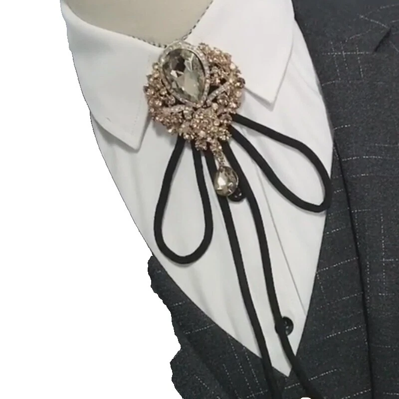 Corbata Cuello Negro Sintético Vintage Lazos, pajaritas y pañuelos